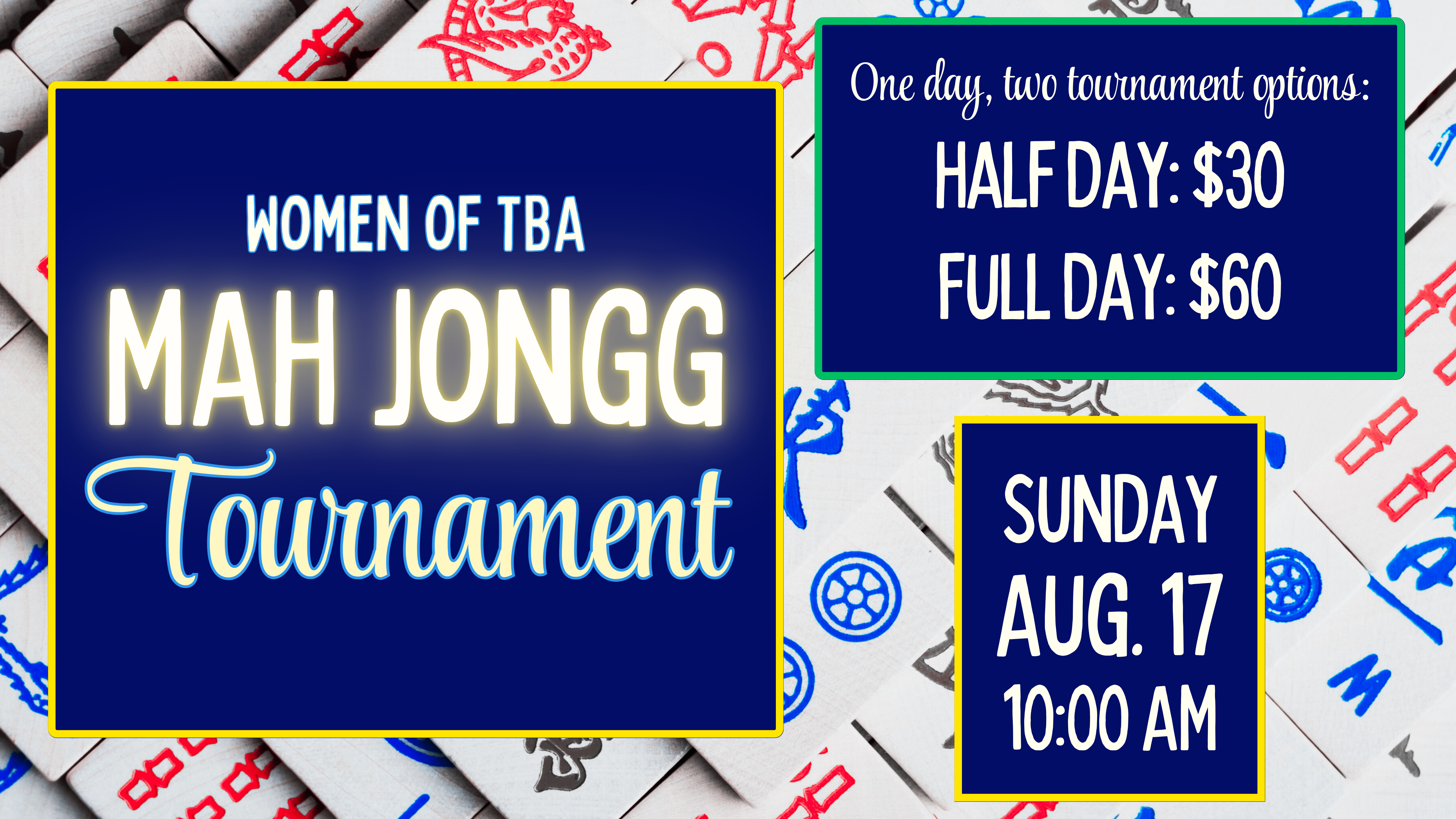WTBA Mah Jongg Tournament 2025