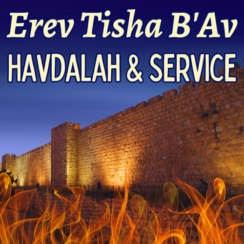 Erev Tisha B'Av - Havdalah and Service