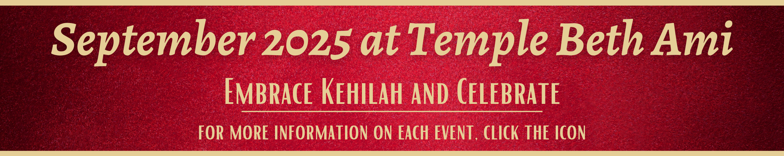 September 2025 at Temple Beth Ami