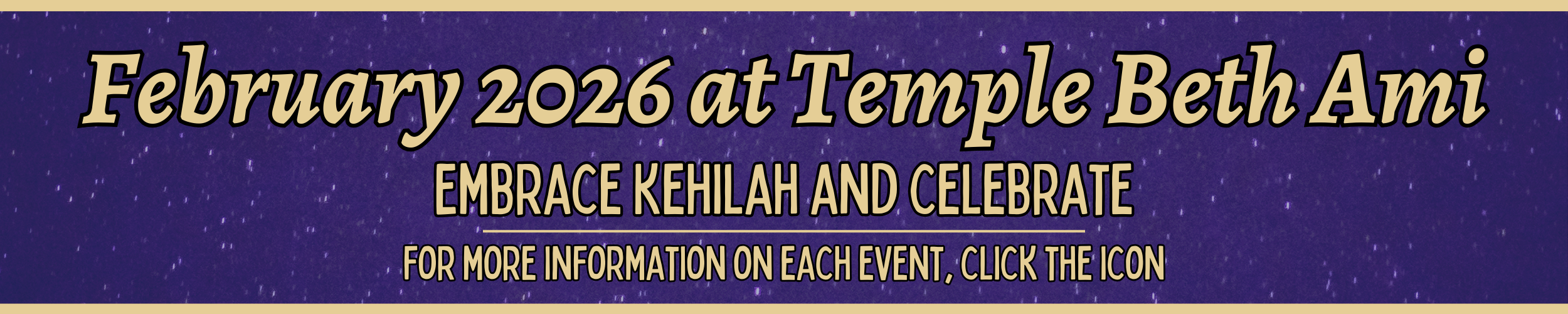 February 2026 at Temple Beth Ami