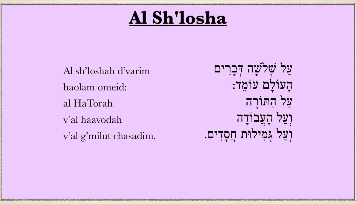 Al Shlosha D’varim