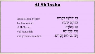 Al Shlosha D’varim