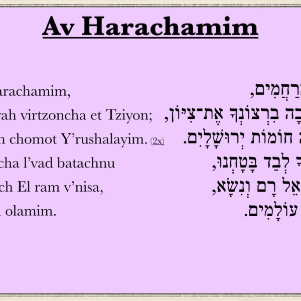 Av Harachamim