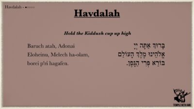 Havdalah Blessings