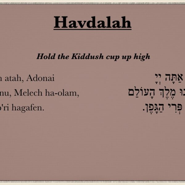 Havdalah Blessings