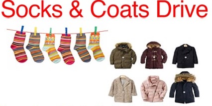 New/Gently Used Coats & SocksOct. 1-25