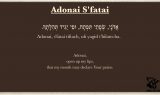 Adonai S’fatai