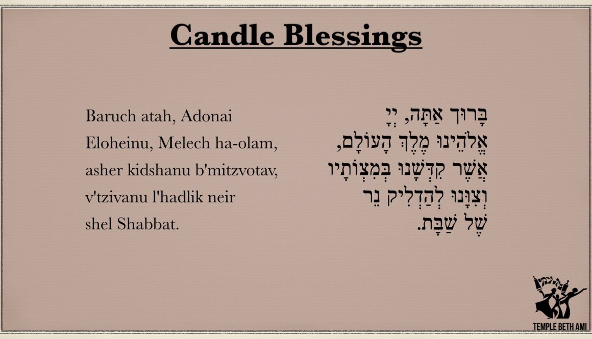 Candle Blessings- Friday Night