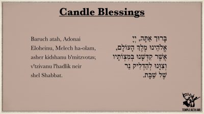 Candle Blessings- Friday Night