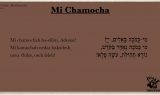Mi Chamocha for Shabbat Morning Mi Chamocha for Shabbat Morning