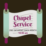 Chapel Service<br/>Sat., Nov. 12<br/>10:30 am - 12 noon