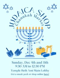 Judaica shop hanukkah market 2022