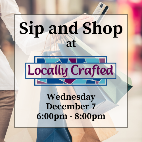WTBA Sip and Shop at Locally Crafted