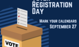 Red Blue Voter Registration Flyer