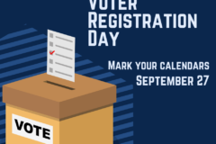 Red Blue Voter Registration Flyer