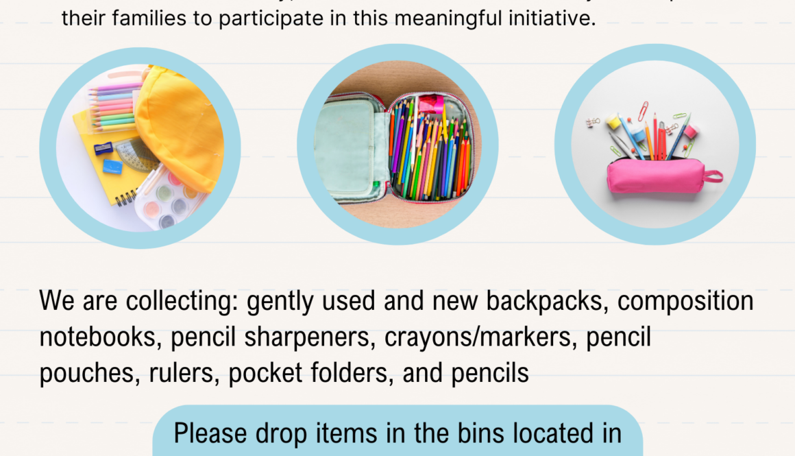 School Supply Collection Drive Flyer 2023