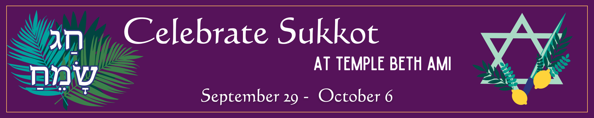 Sukkot at Temple Beth Ami