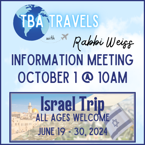 Learn More About the Upcoming Congregational Trip to Israel