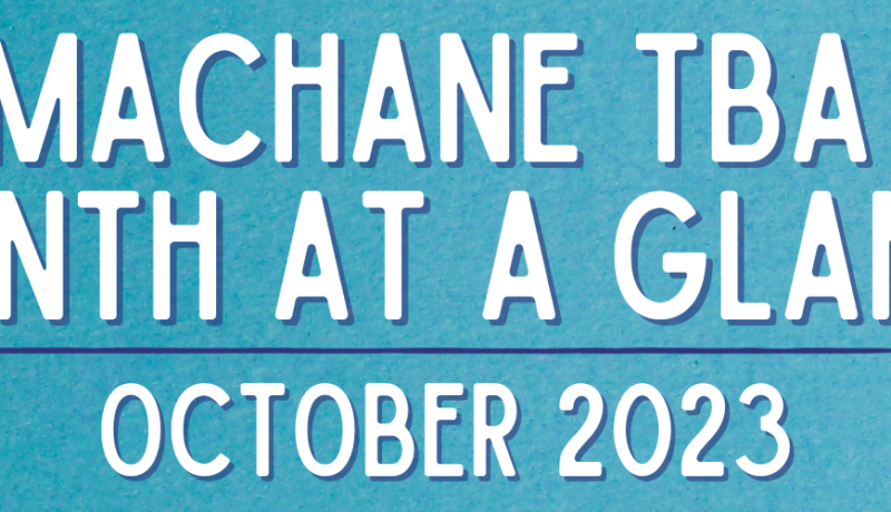 Machane TBA October 2023 Month at a Glance