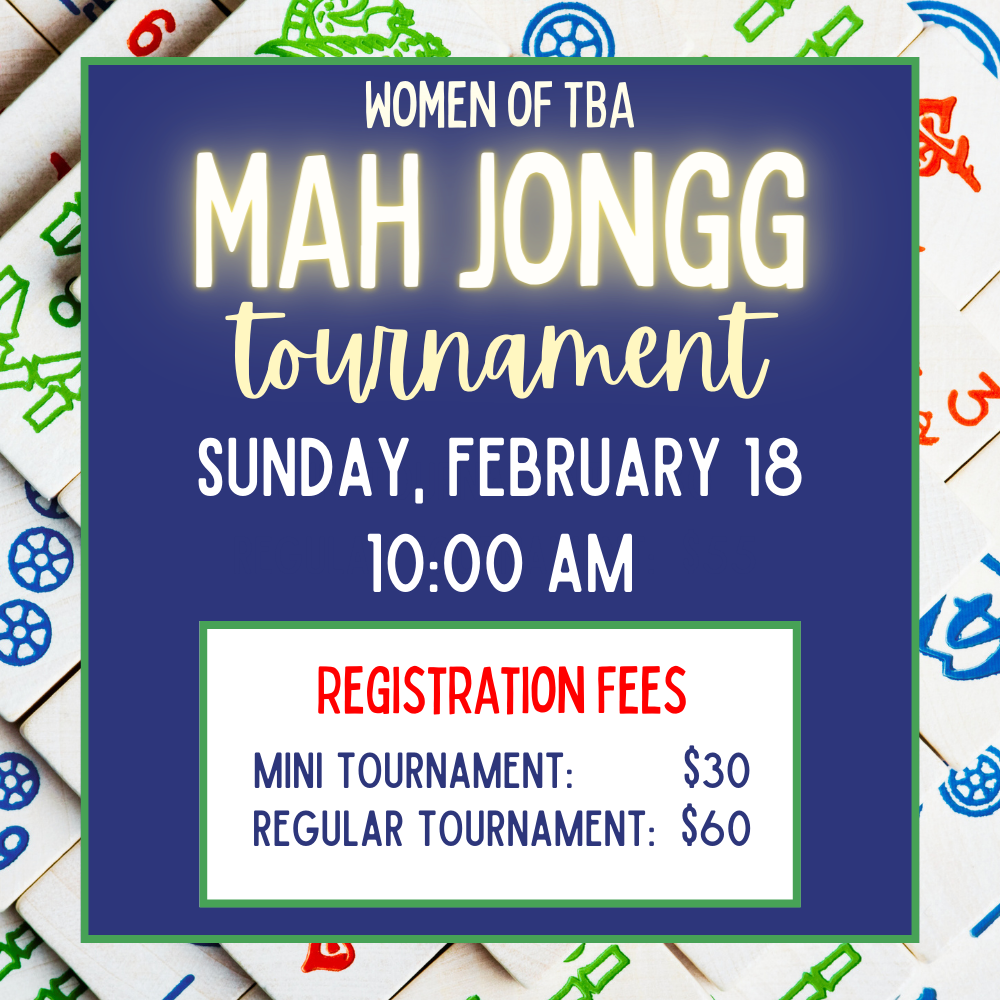 WTBA Annual Mah Jongg Tournament