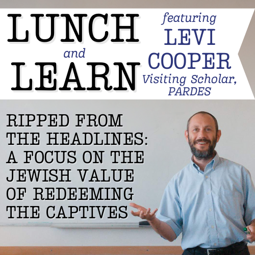 Lunch and Learn with Levi Cooper - In Person and via Zoom