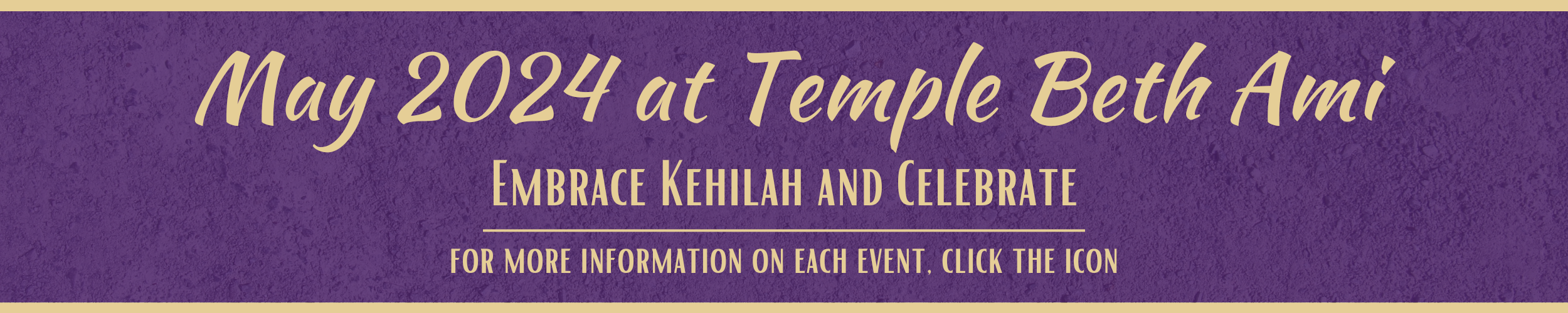 May 2024 at Temple Beth Ami