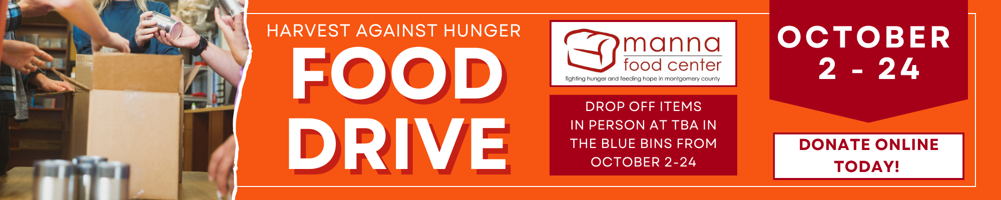 Manna Harvest Against Hunger Photo Food Drive Web Slider