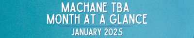 Machane TBA Month at a Glance JANUARY