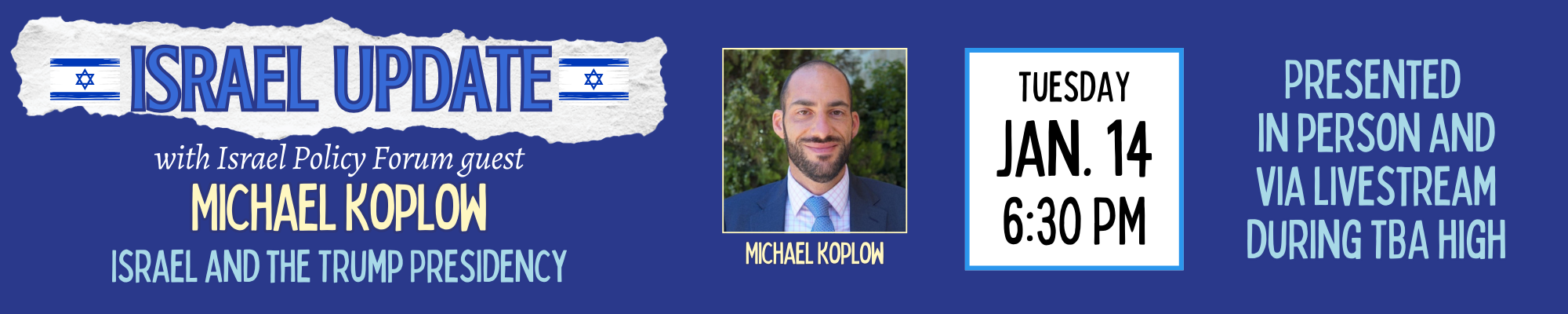 Michael Koplow Israel Slider